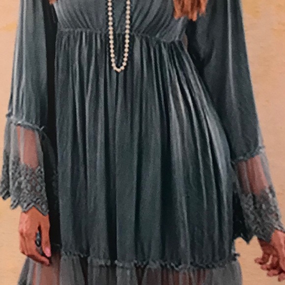 NWT.  SacredThreads Dress/Tunic.  220286.  GR/PK - Picture 2 of 8